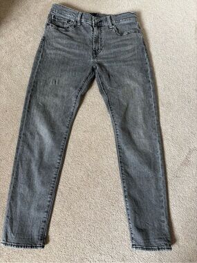 Levi’s 512 Slim Taper Jeans Gray Wash W30 L30 Premium Denim